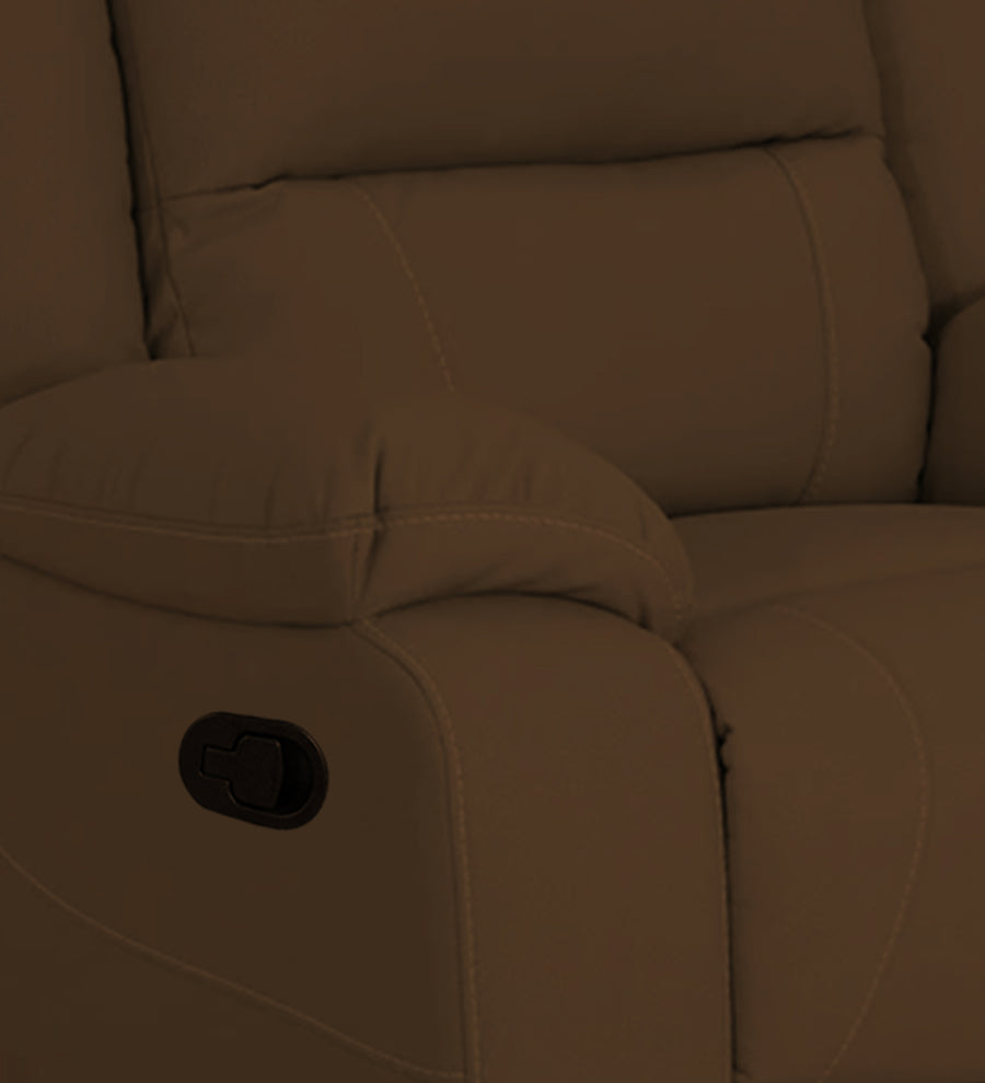 Adley Fabric 1 Seater Motorized Recliner In Chestnut Brown Colour - Febonic Living