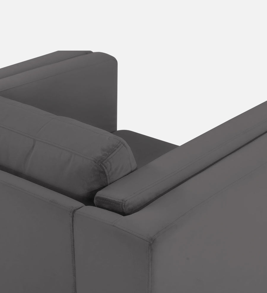 Jasper Velvet 1 Seater Sofa In Davy Grey Colour - Febonic Living