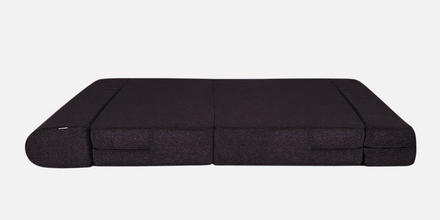 Fleepy Fabric 2 Seater Foldable Sofa Cum Bed In Cara Brown Colour - Febonic Living