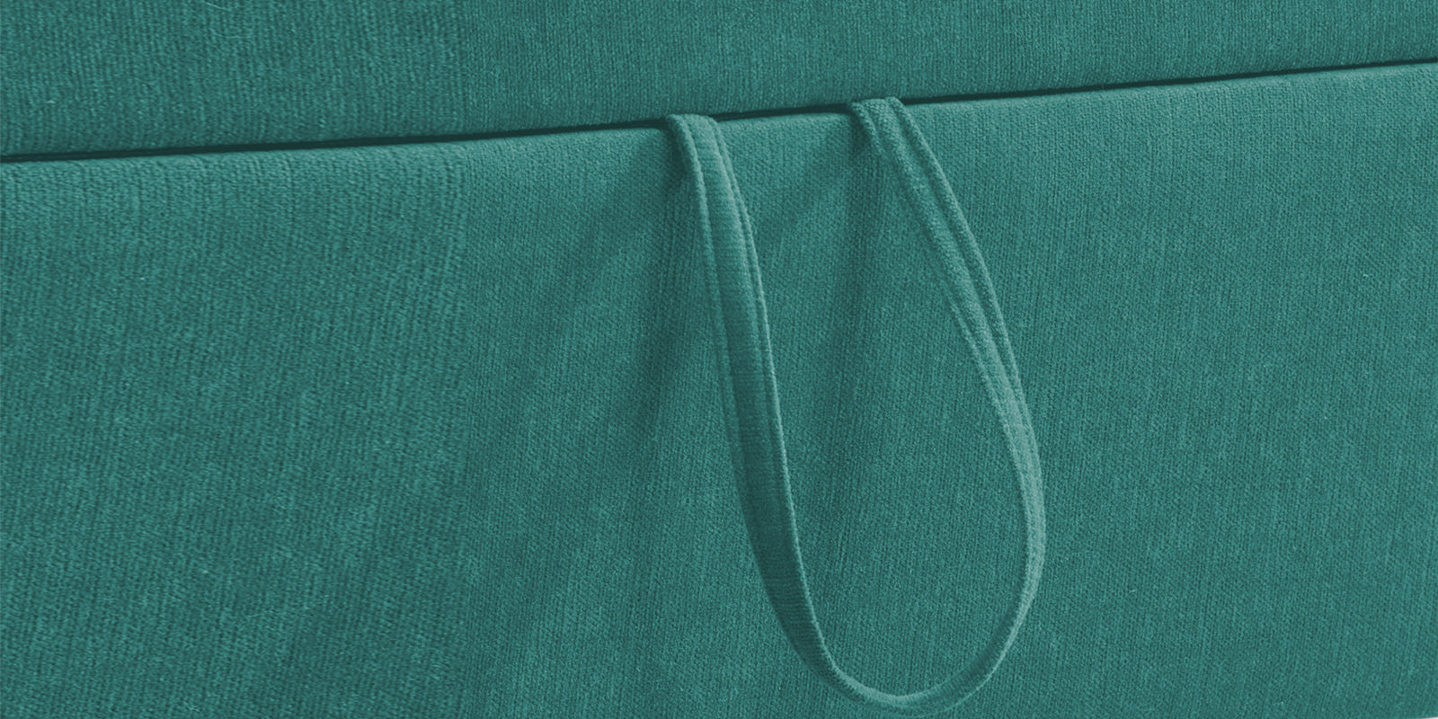 Kara Fabric 3 Seater Pull Out Sofa Cum Bed in Sea Green Colour