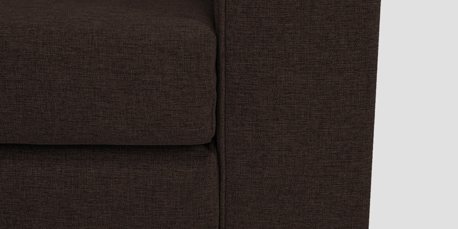 Kenia Fabric 3 Seater Foldable Sofa Cum Bed In Coffee Brown Colour - Febonic Living