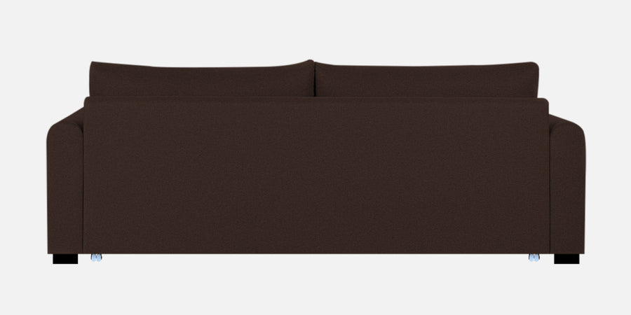 Sigma Fabric 3 Seater Pull Out Sofa Cum Bed In Coffee Brown Colour - Febonic Living