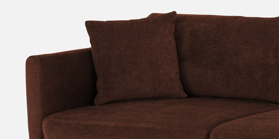 Northern Fabric Rhs Sectional Sofa 3 Lounger In Coffee Brown Colour - Febonic Living