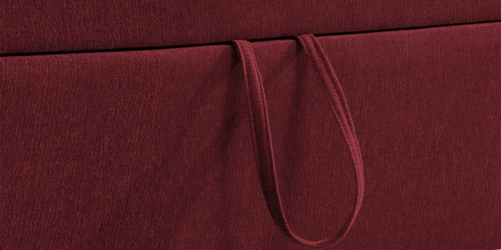 Kara Fabric 2 Seater Pull Out Sofa Cum Bed in Blood Maroon Colour