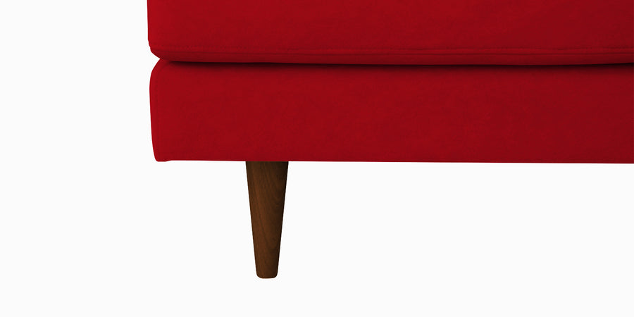 Motra Velvet 2 Seater Sofa In Berry Maroon Colour - Febonic Living
