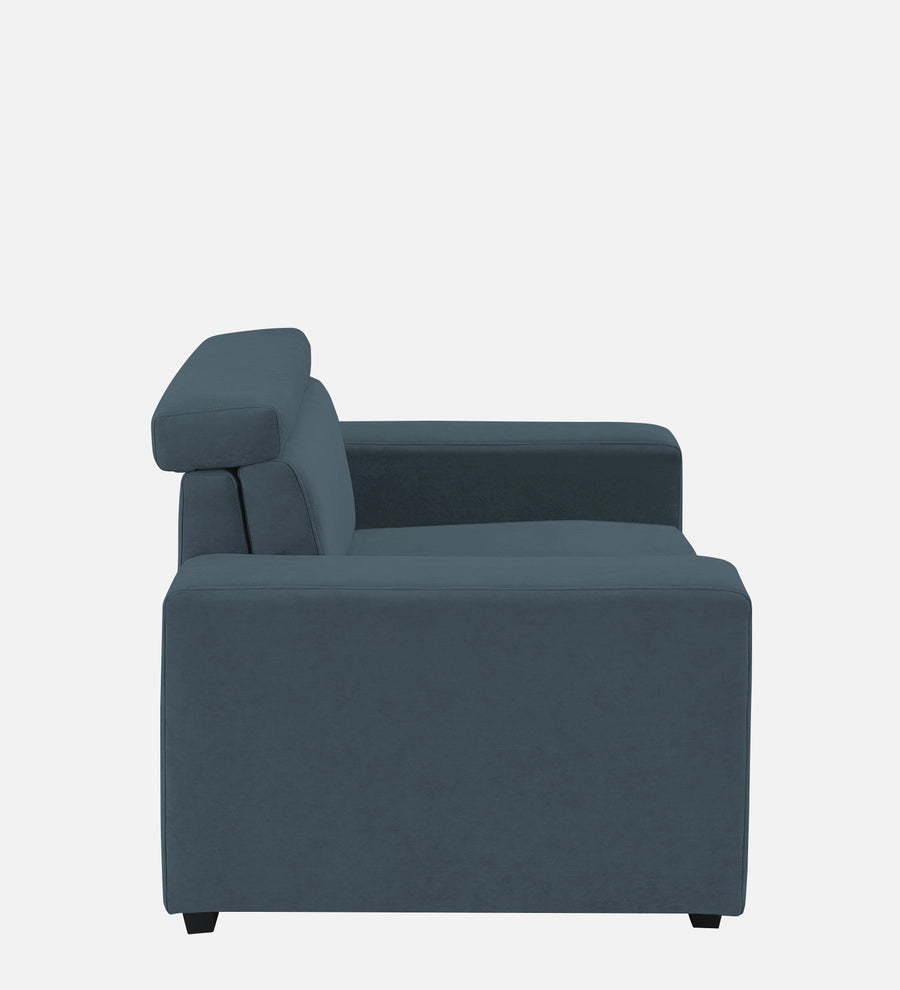 Hiro Fabric 1 Seater Sofa In Cobalt Blue Colour - Febonic Living