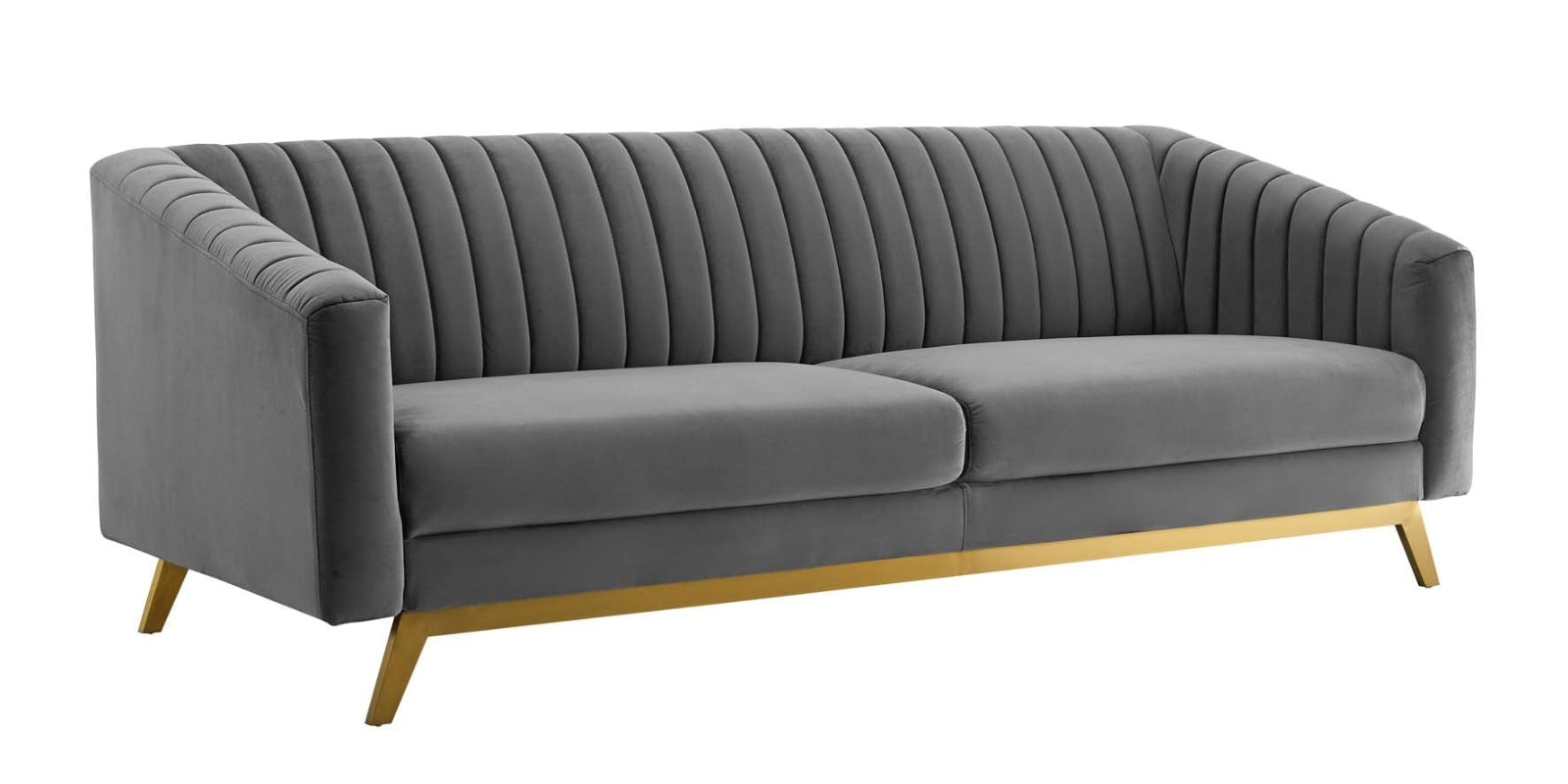 Grammy velvet 3 Seater Sofa in Davy Grey Colour