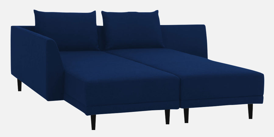 Ira Fabric Rhs 6 Seater Convertible Sofa Cum Bed In Royal Blue Colour - Febonic Living