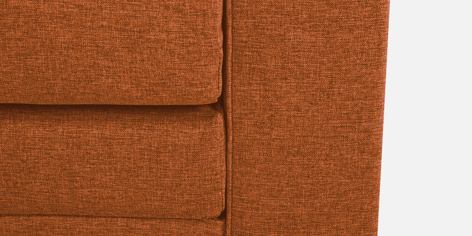 Kenia Fabric 2 Seater Convertible Sofa Cum Bed in Vivid Orange Colour