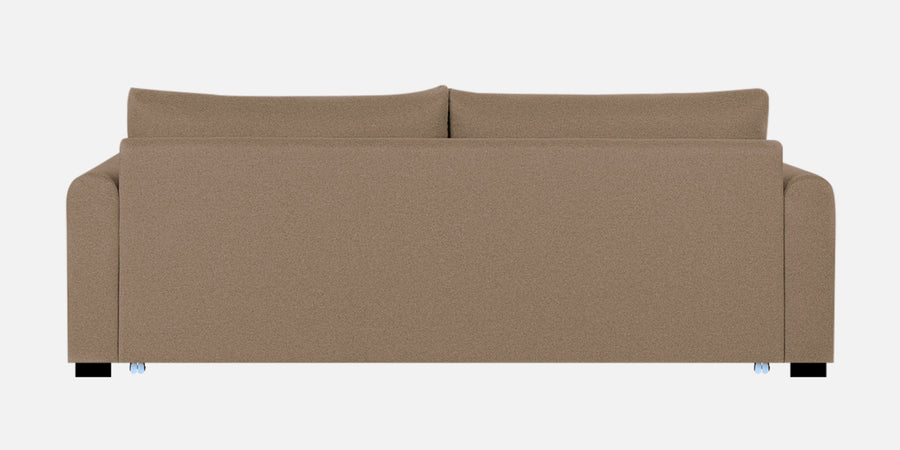 Sigma Fabric 3 Seater Pull Out Sofa Cum Bed In Cookie Beige Colour - Febonic Living