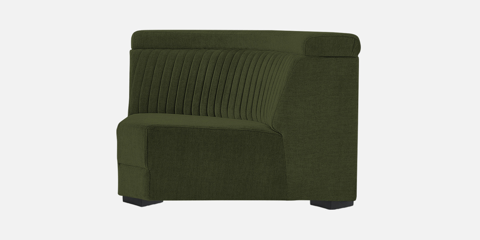 Draco Fabric 6 Seater Corner Sofa In Olive Green Colour - Febonic Living