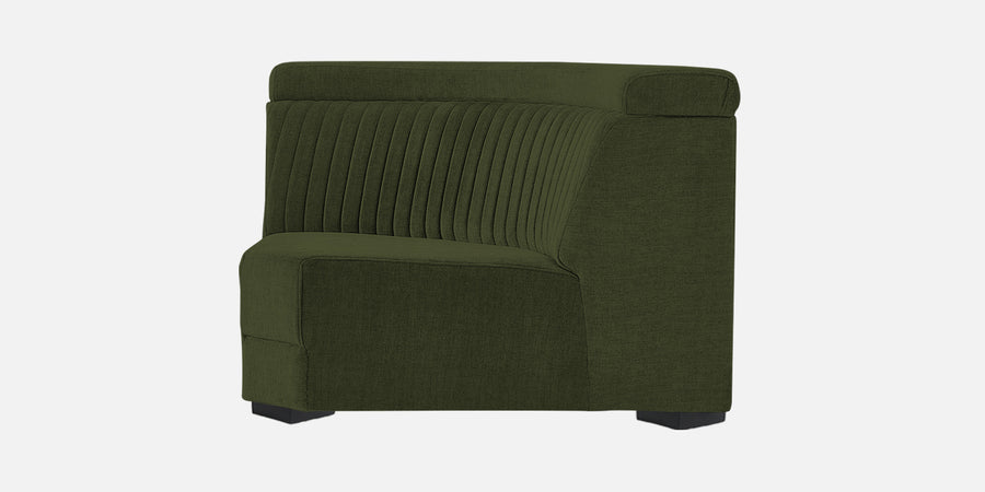 Draco Fabric 6 Seater Corner Sofa In Olive Green Colour - Febonic Living