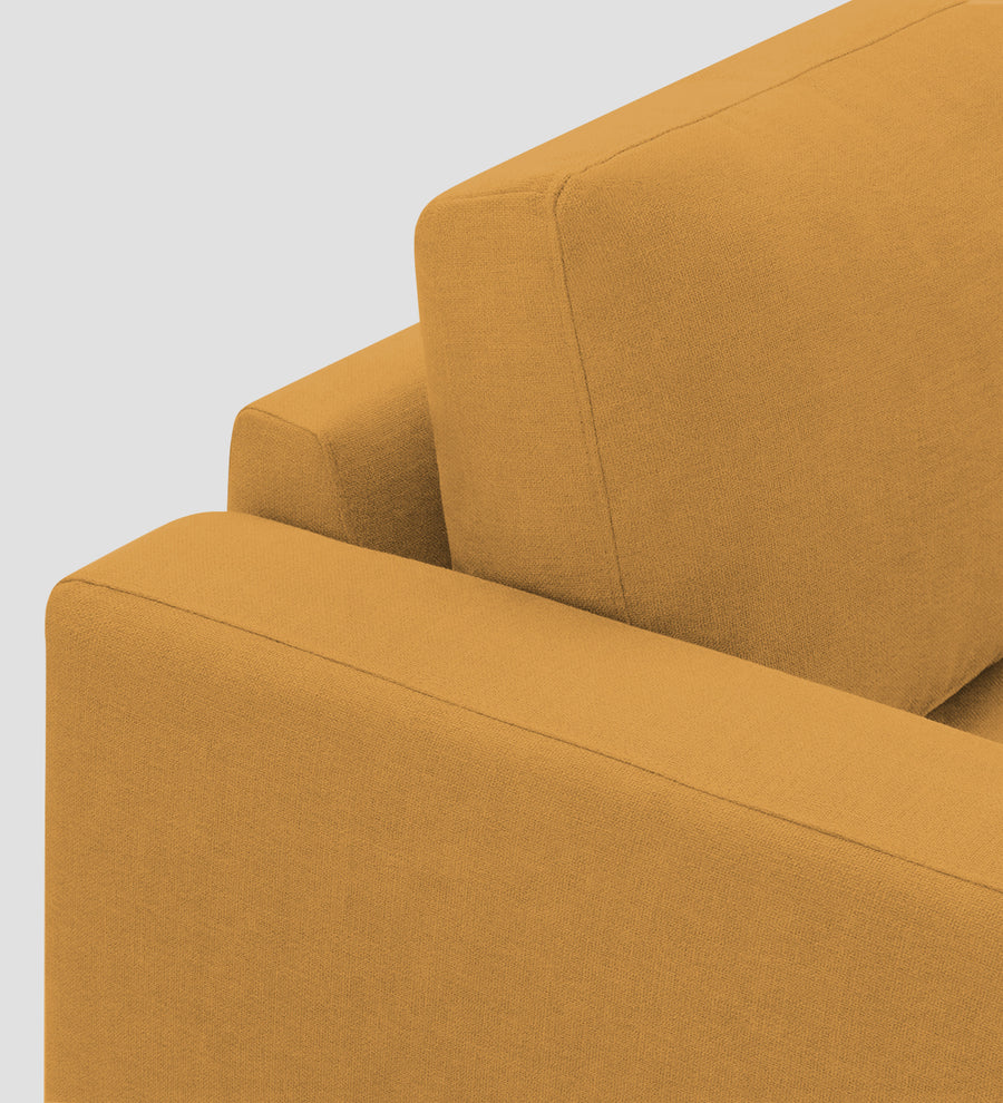 Esha Fabric 1 Seater Sofa In Corn Yellow Colour - Febonic Living