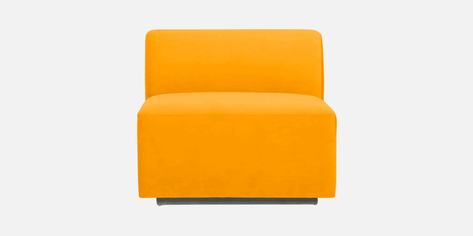 Bufa Velvet 3 Seater Sofa in Saffron yellow Colour