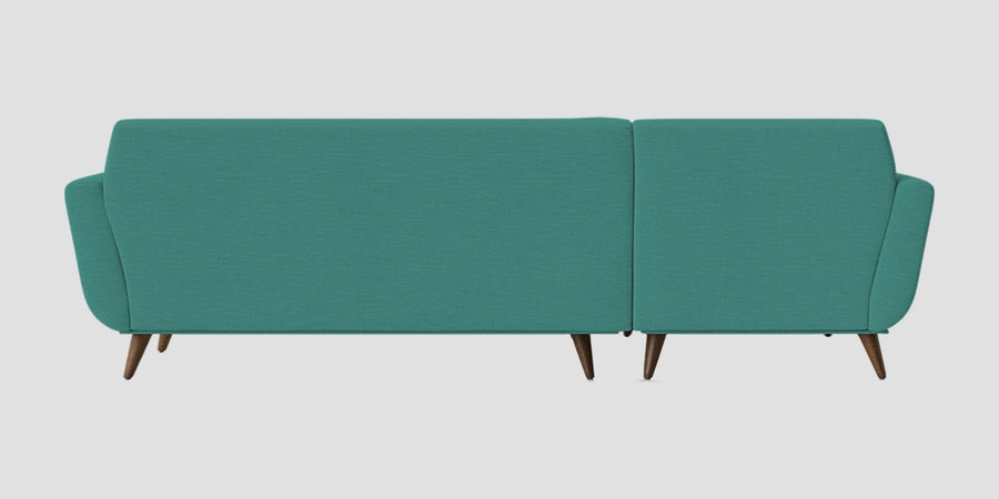 Jasmin Fabric Rhs Sectional Sofa 3 Lounger In Sea Green Colour - Febonic Living