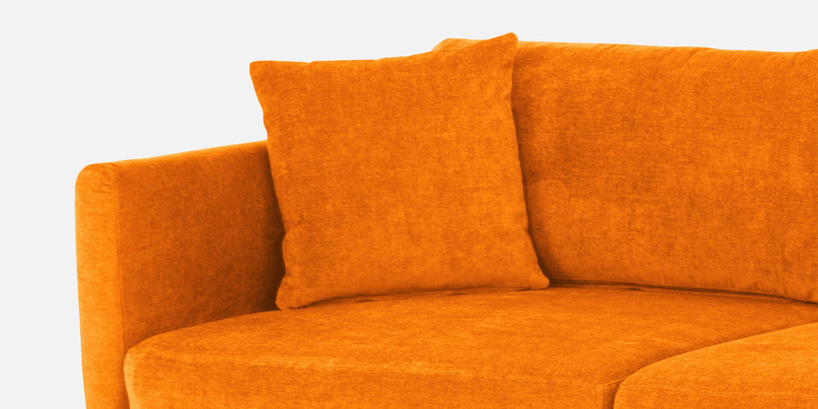Northern Fabric Rhs Sectional Sofa 3 Lounger In Vivid Orange Colour - Febonic Living