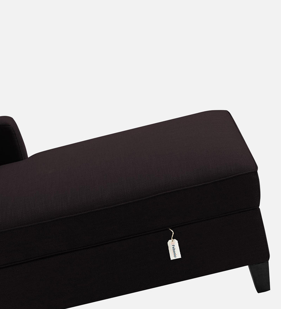 Royee Fabric Rhs Chaise Lounger In Cara Brown Colour With Storage - Febonic Living