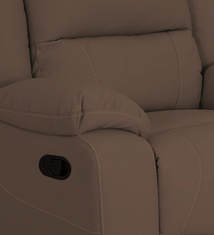 Adley Fabric 1 Seater Motorized Recliner In Ginger Brown Colour - Febonic Living