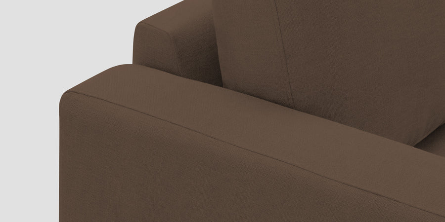 Esha Fabric 3 Seater Sofa In Rosy Brown Colour - Febonic Living