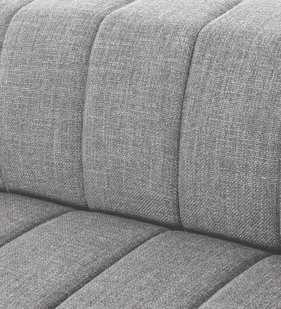 Lara Fabric 1 Seater Sofa In Lit Grey Colour - Febonic Living