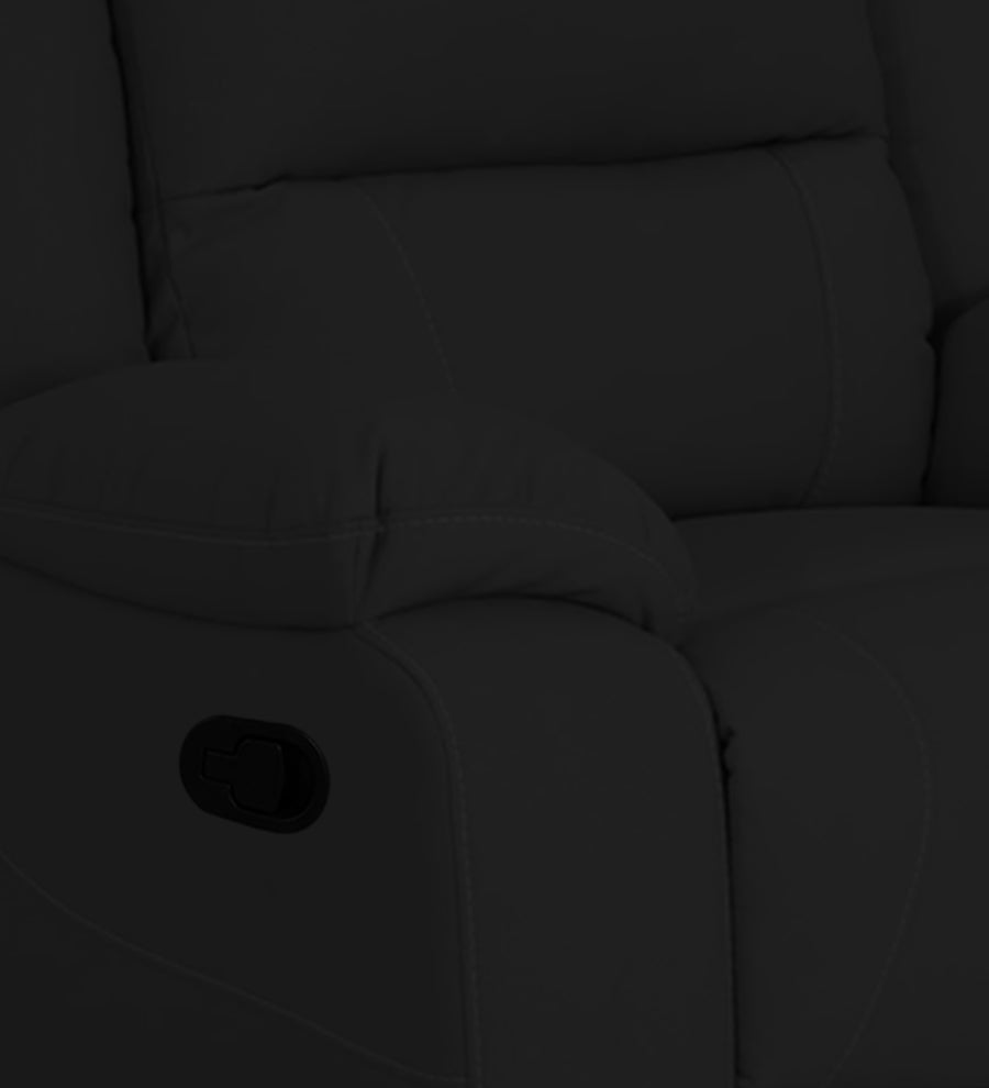 Adley Fabric 1 Seater Motorized Recliner In Heather Black Colour - Febonic Living