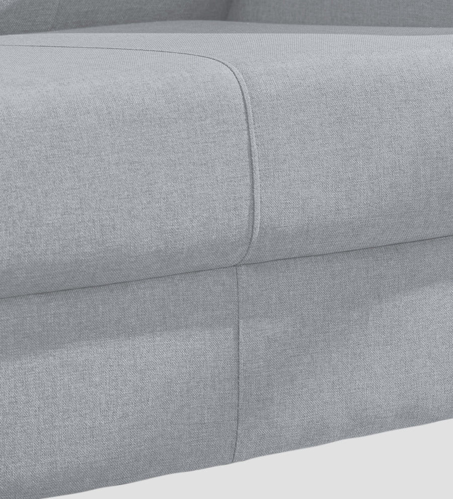 Devo Fabric 1 Seater Sofa In Coin Grey Colour - Febonic Living