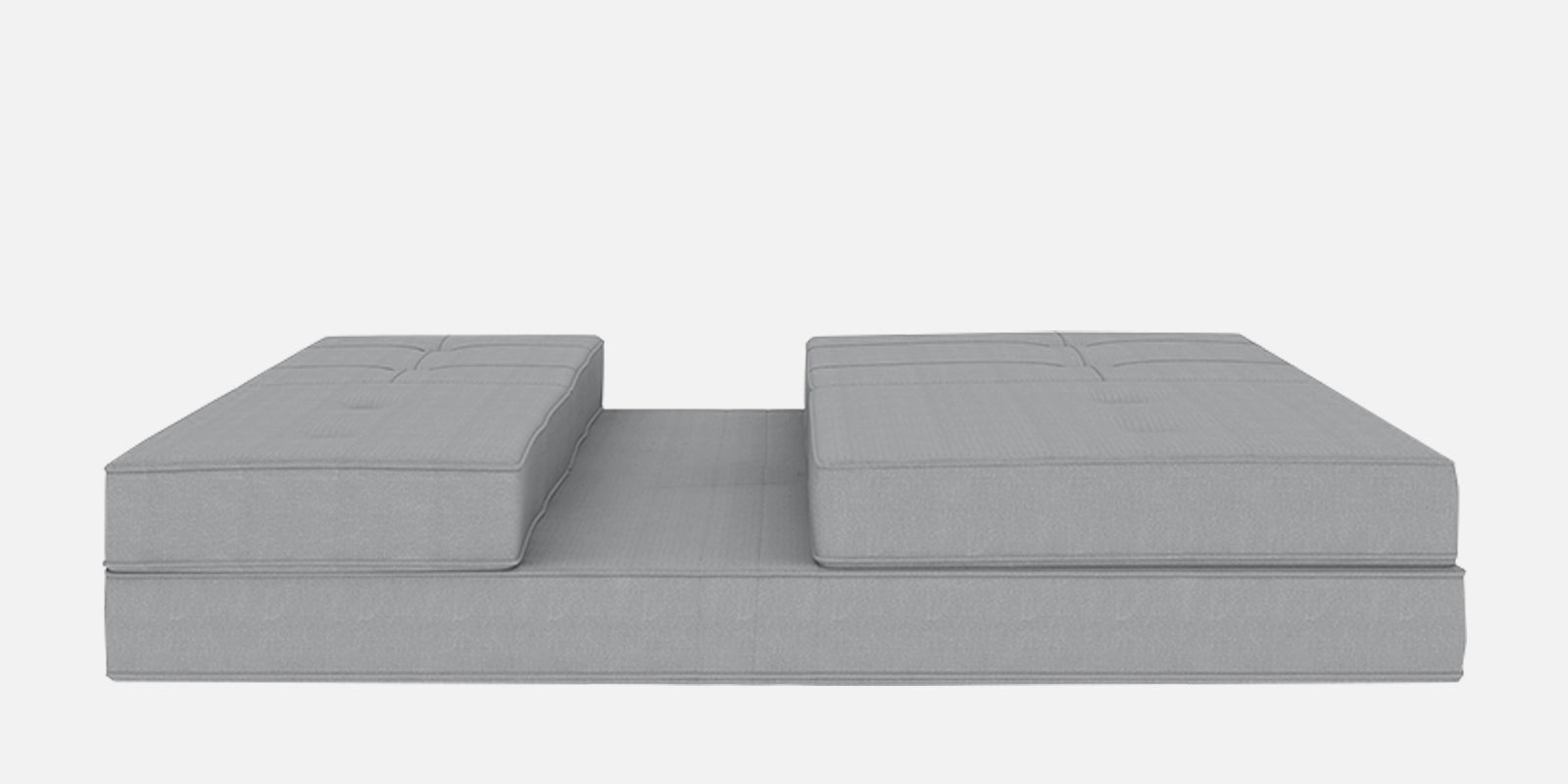 Cora Fabric 2 Seater Futon Sofa Cum Bed in lit-grey Colour