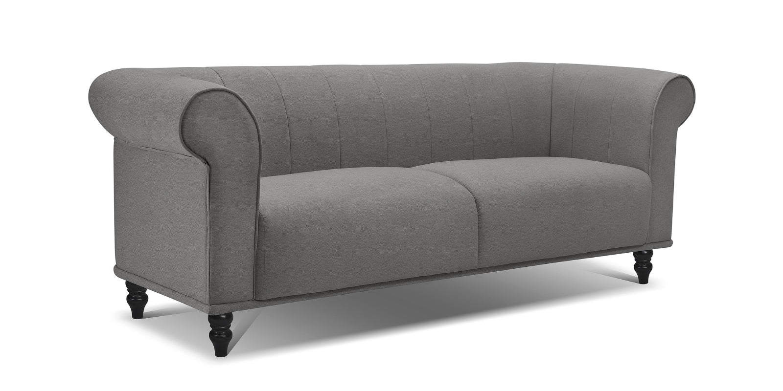 Rhino Fabric 3 Seater Sofa In Sudo Grey Colour