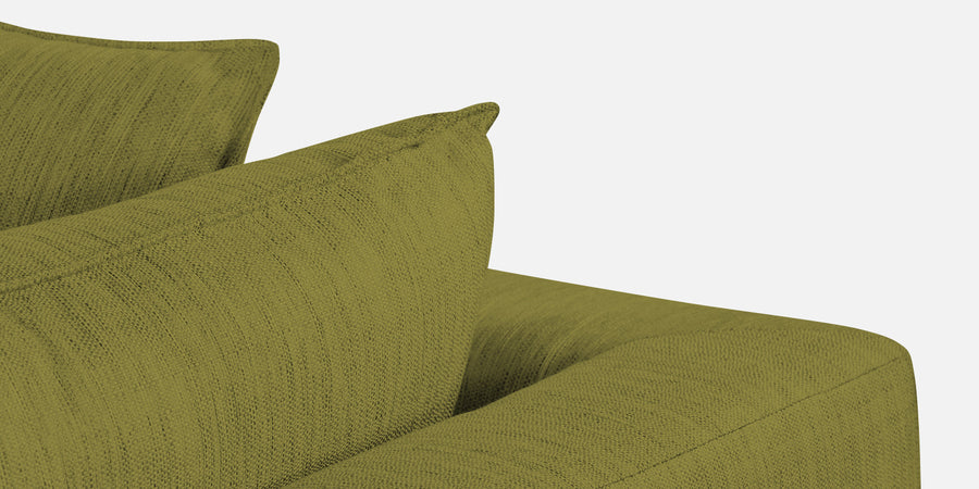 Ziggy Fabric Lhs Sectional Sofa 3 Lounger In Kelly Green Colour - Febonic Living