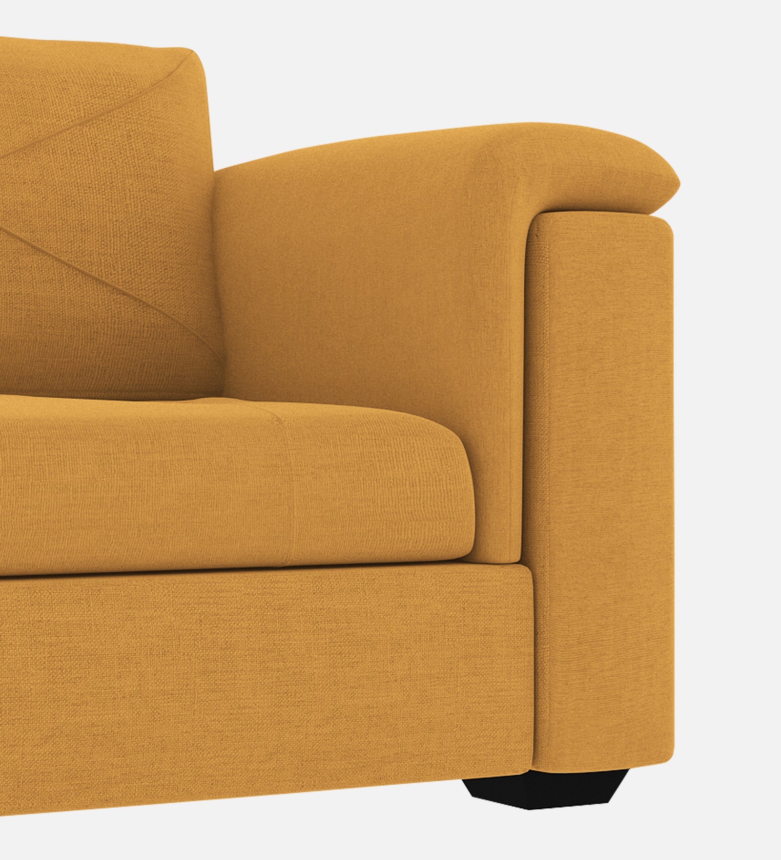 Andres Fabric 1 Seater Sofa In  Blush Yellow Colour - Febonic Living