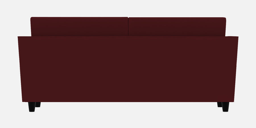 Bristo Velvet 3 Seater Sofa In Dark Maroon Colour With Storage - Febonic Living