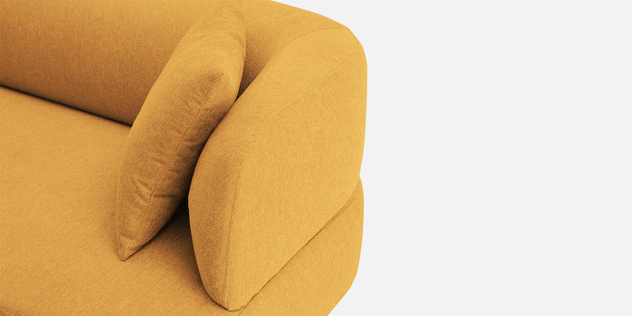 Carson Fabric 3 Seater Sofa In Blush Yellow Colour - Febonic Living