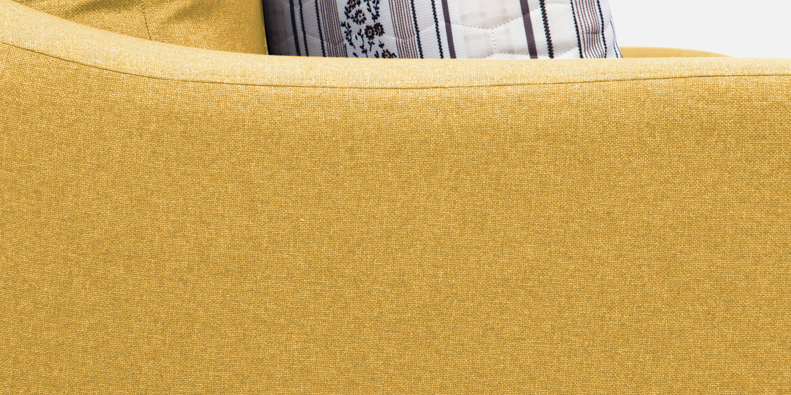 Kevin Fabric 2 Seater Sofa in Bold Yellow Colour