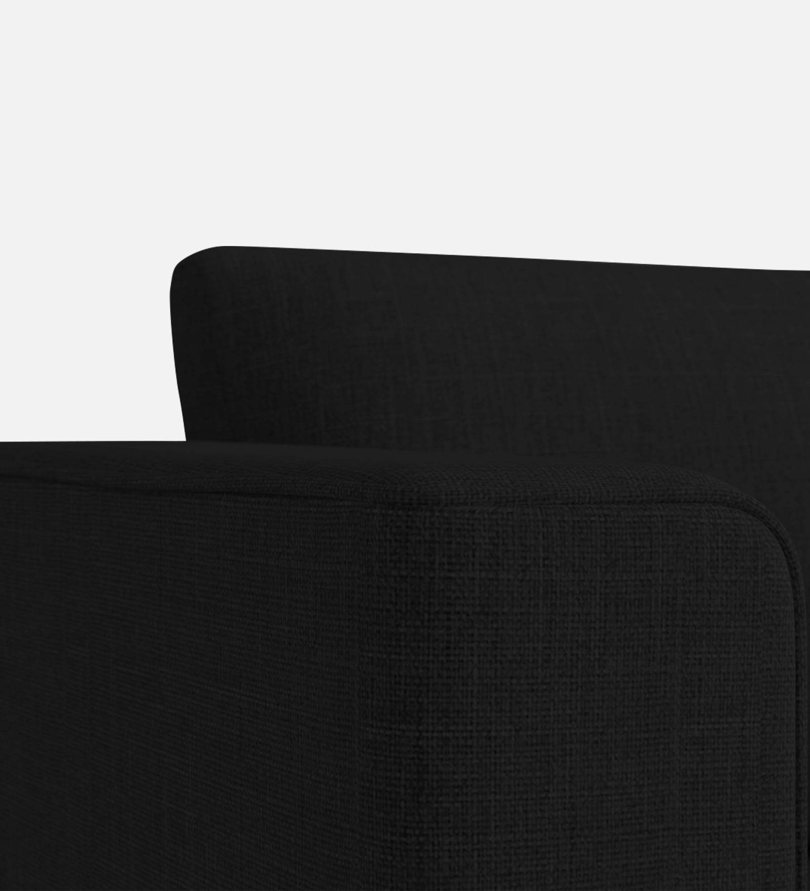 Kenia Fabric 1 Seater Convertible Sofa Cum Bed in Zed Black Colour