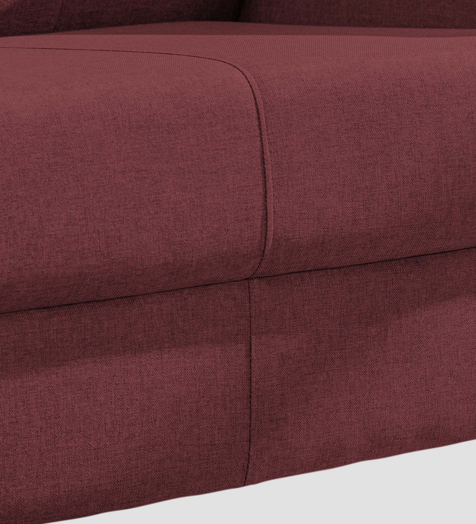 Devo Fabric 1 Seater Sofa In  Blaze Red Colour - Febonic Living