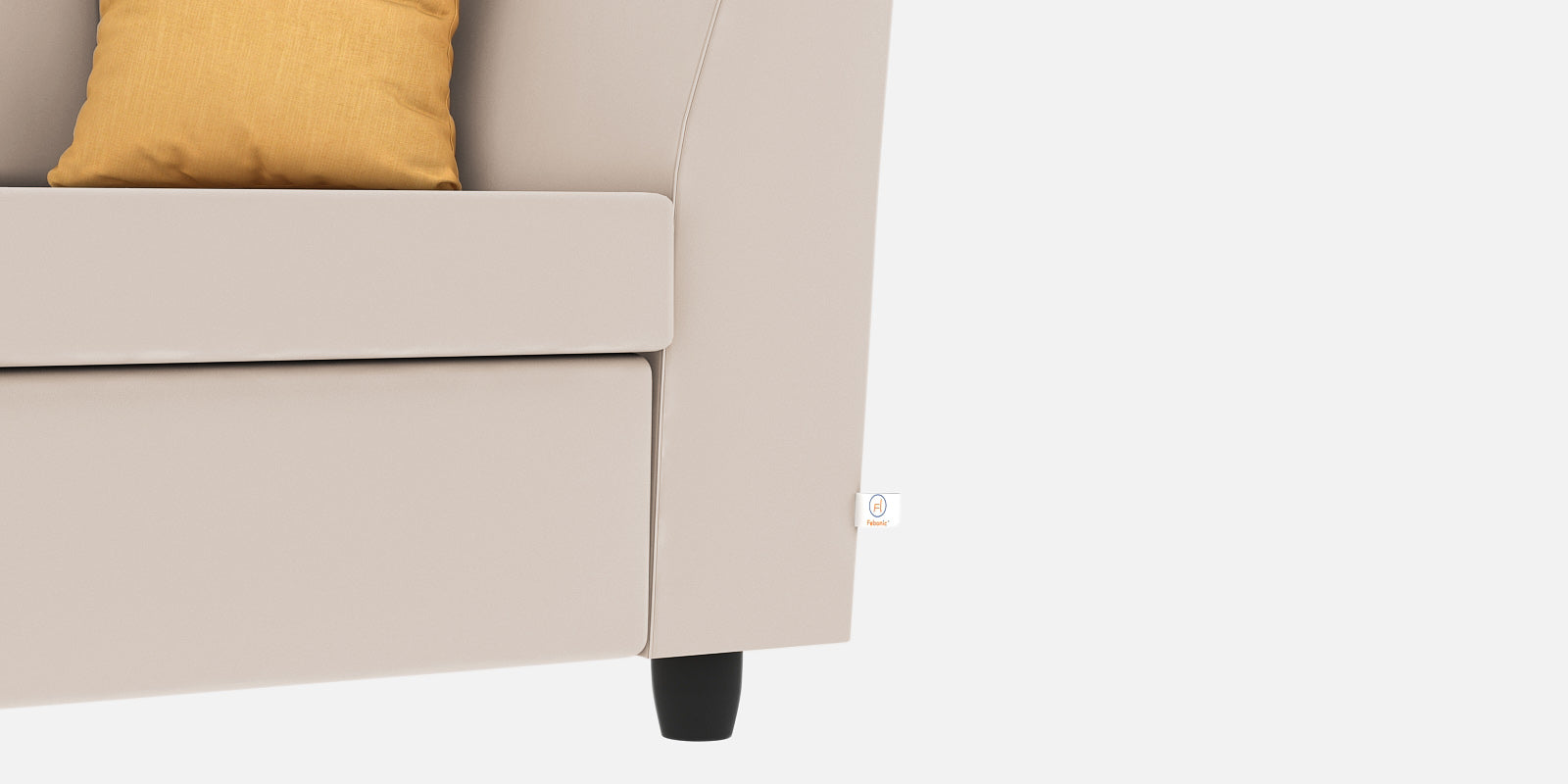 Nestin Velvet 3 Seater Sofa in Camel Beige Colour