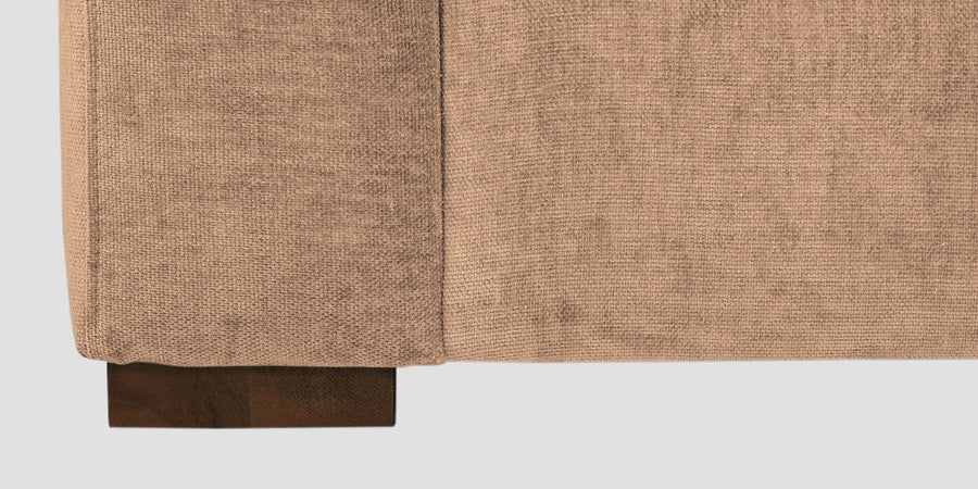 Dara Fabric 3 Seater Sofa In Cosmic Beige Colour - Febonic Living