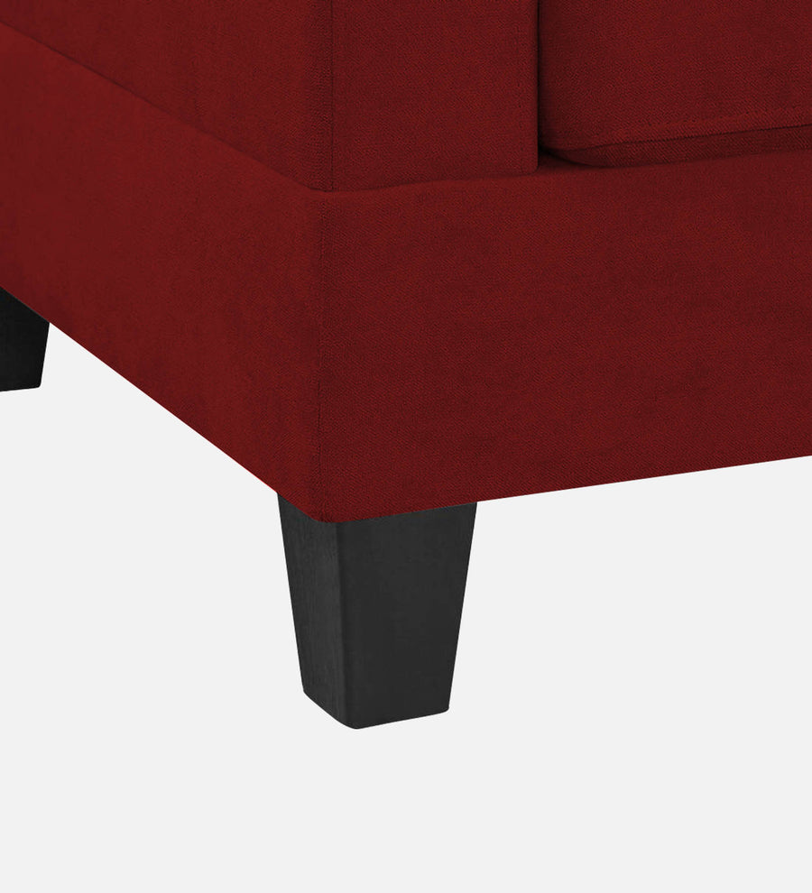 Thomas Fabric 1 Seater Sofa In Blood Maroon Colour - Febonic Living