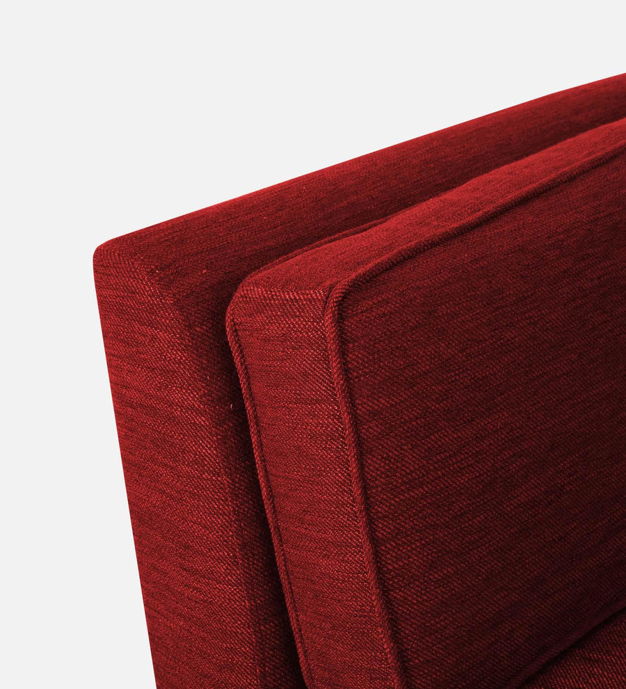 Nigar Fabric 1 Seater Sofa In Blood Maroon Colour - Febonic Living