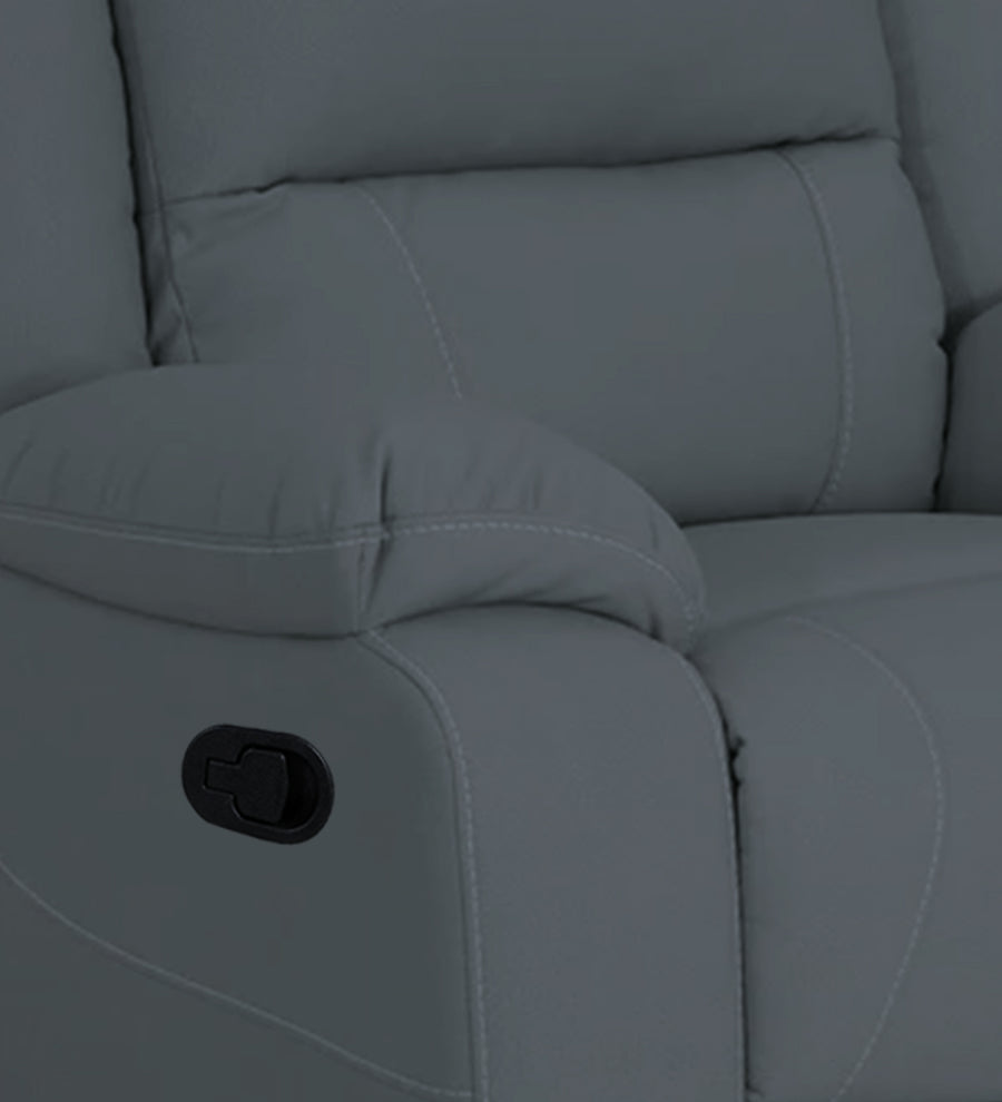 Adley Fabric 1 Seater Motorized Recliner In Indigo Blue Colour - Febonic Living