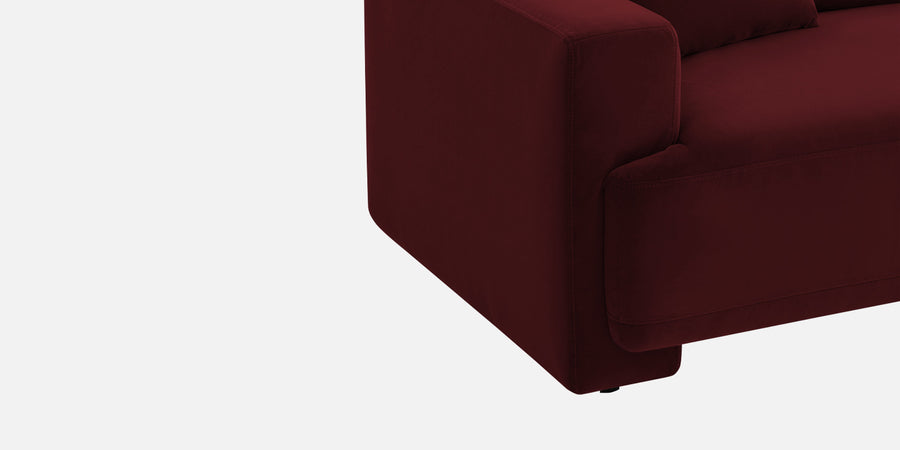 Kosta Velvet 2 Seater Sofa In Dark Maroon Colour - Febonic Living