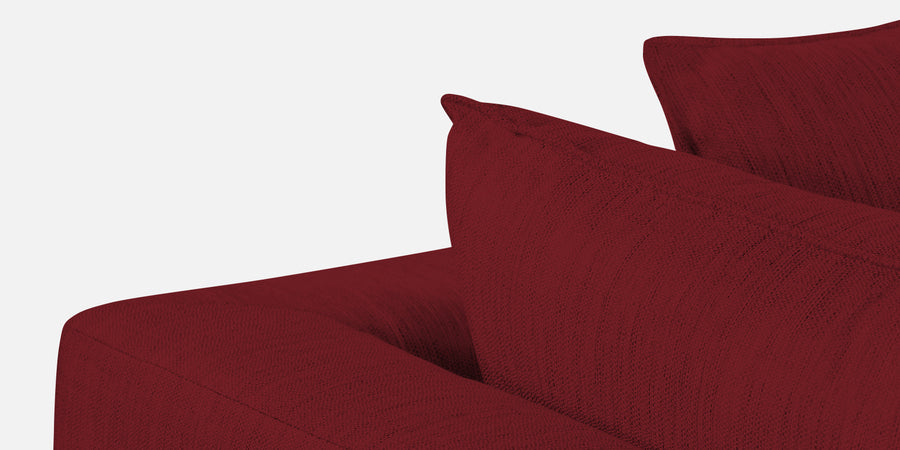 Ziggy Fabric Rhs Sectional Sofa 3 Lounger In Chilli Red Colour - Febonic Living