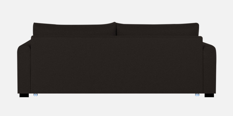 Sigma Fabric 3 Seater Pull Out Sofa Cum Bed In Cara Brown Colour - Febonic Living