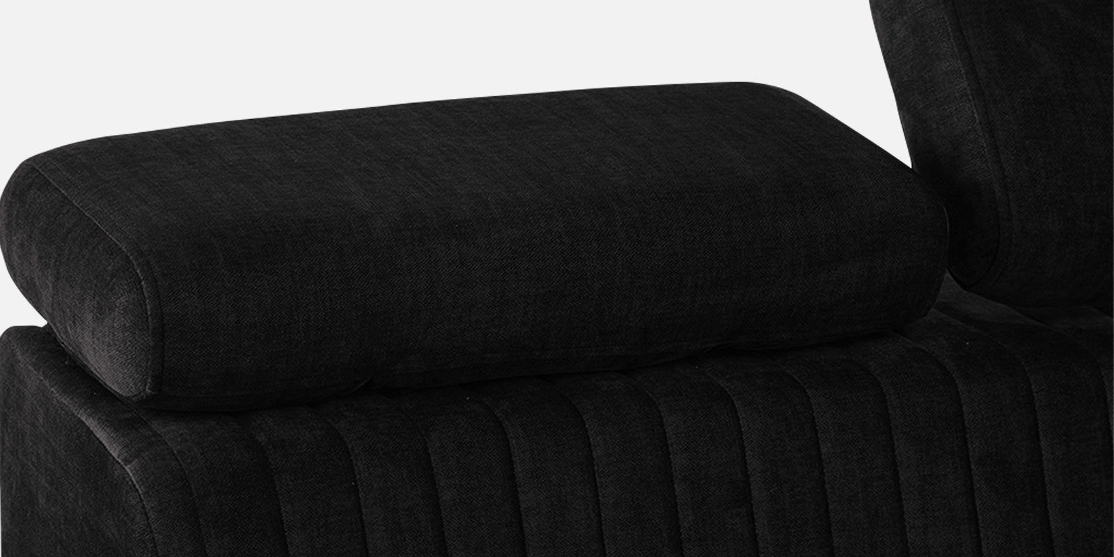 Draco Fabric 2 Seater Sofa in Heather Black Colour