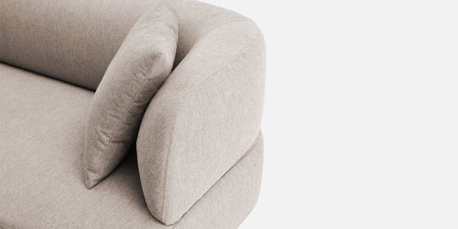 Carson Fabric 3 Seater Sofa In Natural Beige Colour - Febonic Living