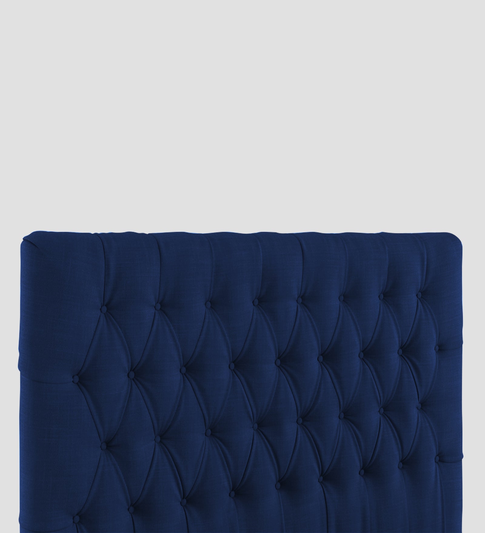 Isko Fabric King Size Bed In Royal Blue Colour With Storage Box - Febonic Living