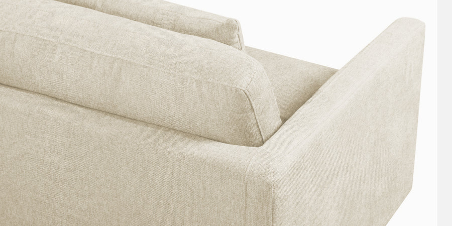 Kera Fabric 2 Seater Sofa In Ivory Cream Colour - Febonic Living
