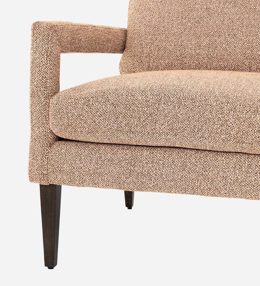 Olsen Fabric Arm Chair In Cosmic Beige Colour - Febonic Living