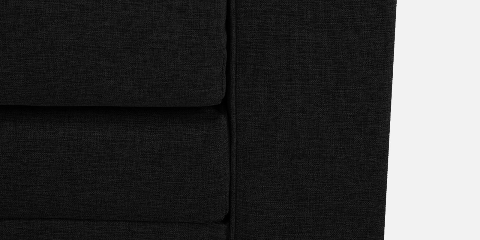 Kenia Fabric 2 Seater Convertible Sofa Cum Bed in Zed Black Colour