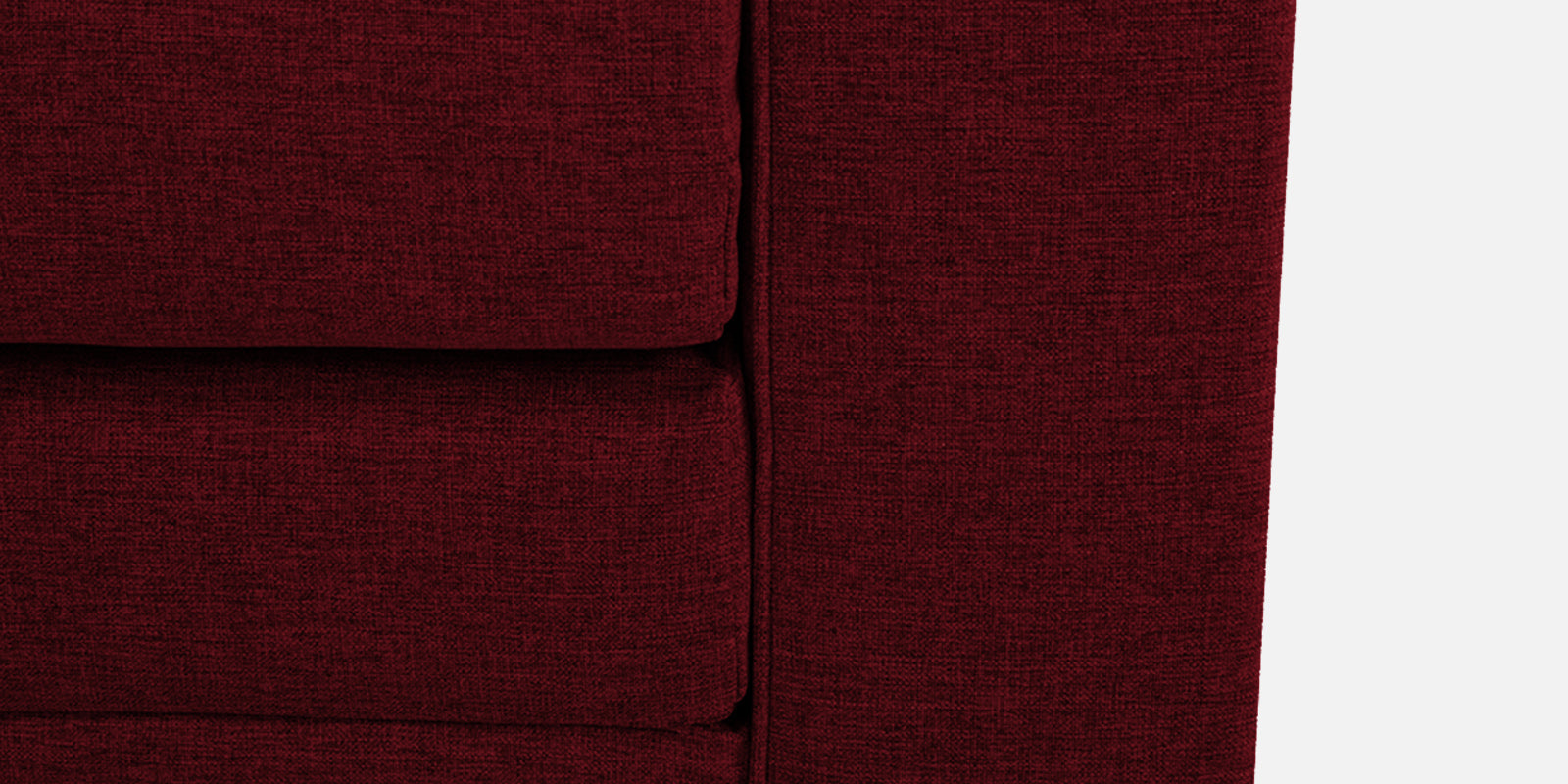 Kenia Fabric 2 Seater Convertible Sofa Cum Bed in Ruby Red Colour